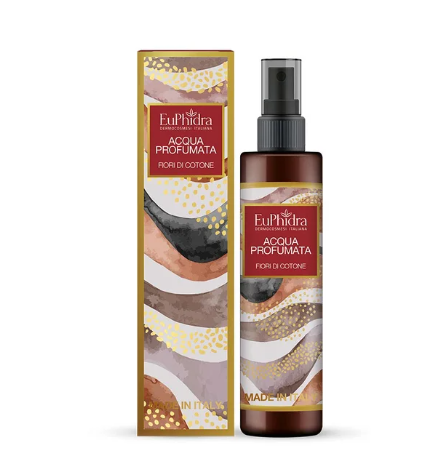 Euphidra Fiori di Cotone Acqua Profumata - Zeta Farmaceutici - 125 mL - Fragranza leggera e pulita